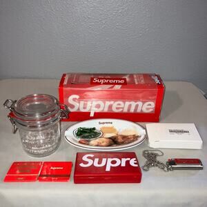 Supreme Smoking Accessory Lot Scale Ashtray Mason Jar Lighter Incense Ziploc